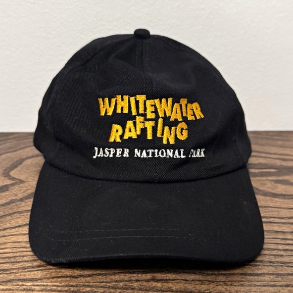 A.J.M. Headwear Other - Jasper National Park Whitewater Rafting Hat Black Adjustable Cap A.J.M. Headwear